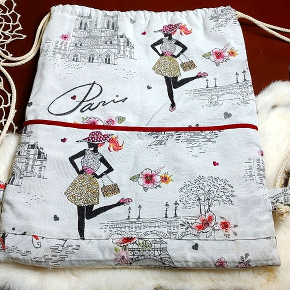 French Backpack Paris Embroidered Phebus ET Boree main image 8